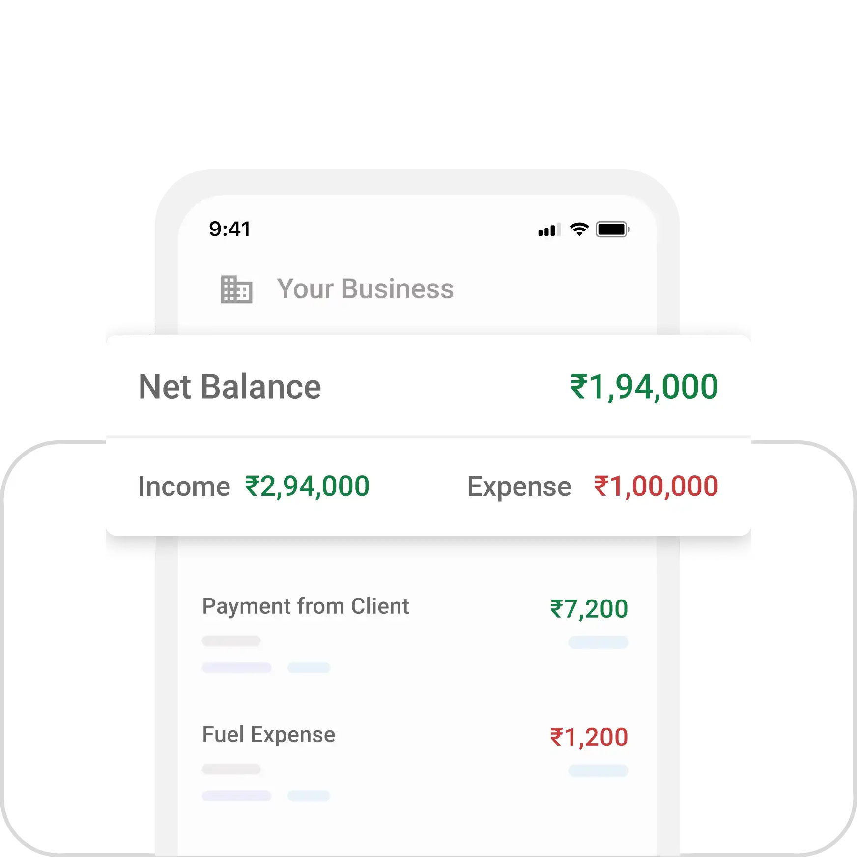 Track Income & Expenses Supporting