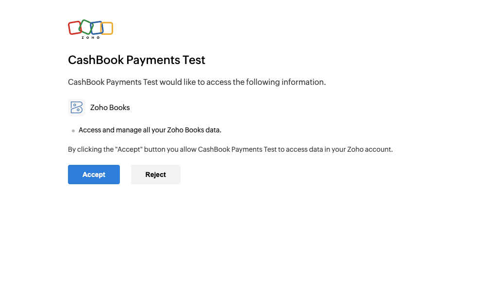 Authorize Client Zoho Integration Authorize Client